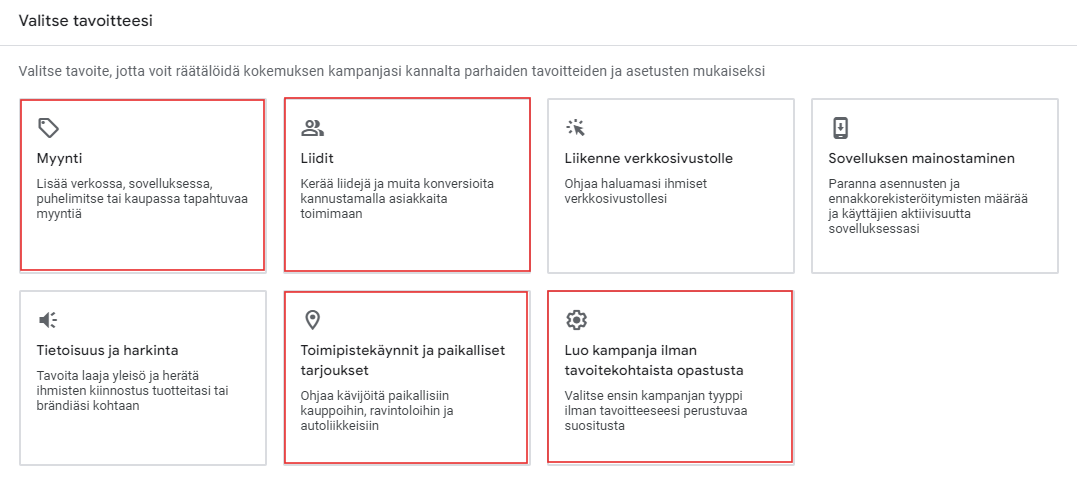PMAXin tavoitteet