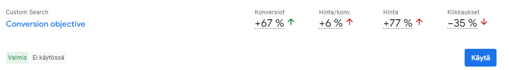 Esimerkki kokeilusta