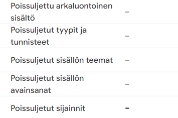 Sisällön sopivuus